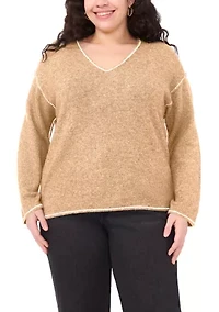 Plus V-Neck Sweater