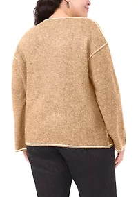 Plus V-Neck Sweater
