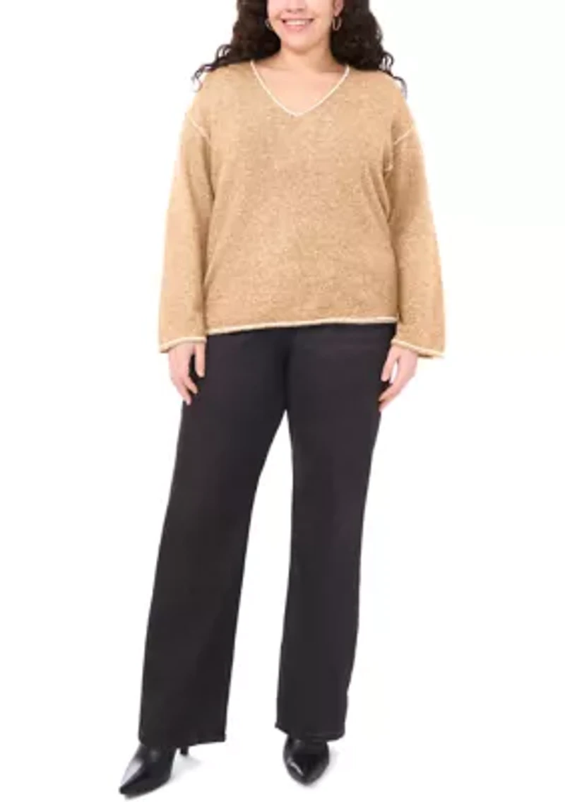 Plus V-Neck Sweater