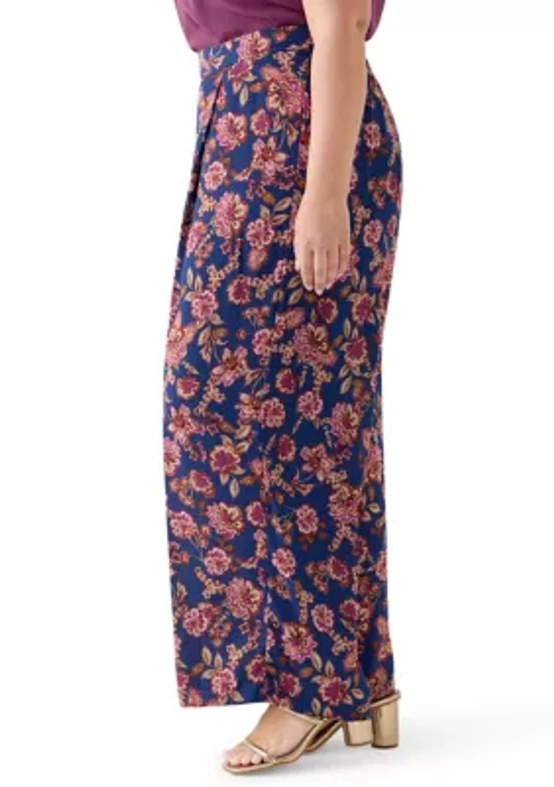 Plus Wide Leg Pants