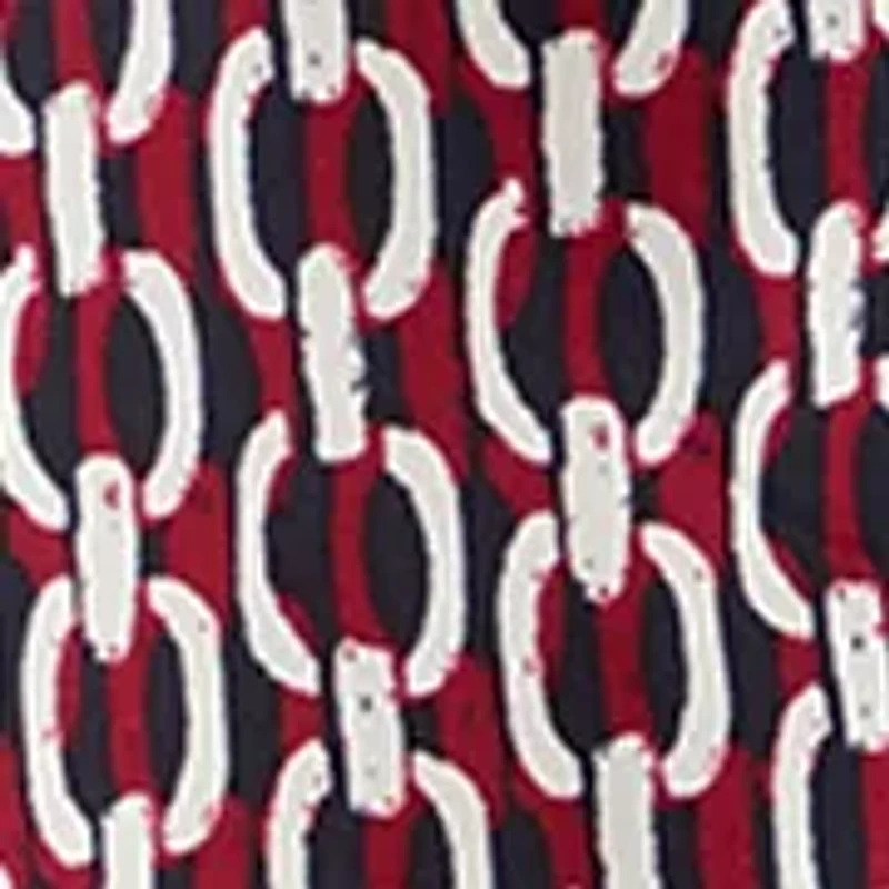 Plus 3/4 Sleeve V-Neck Button Front Blouse