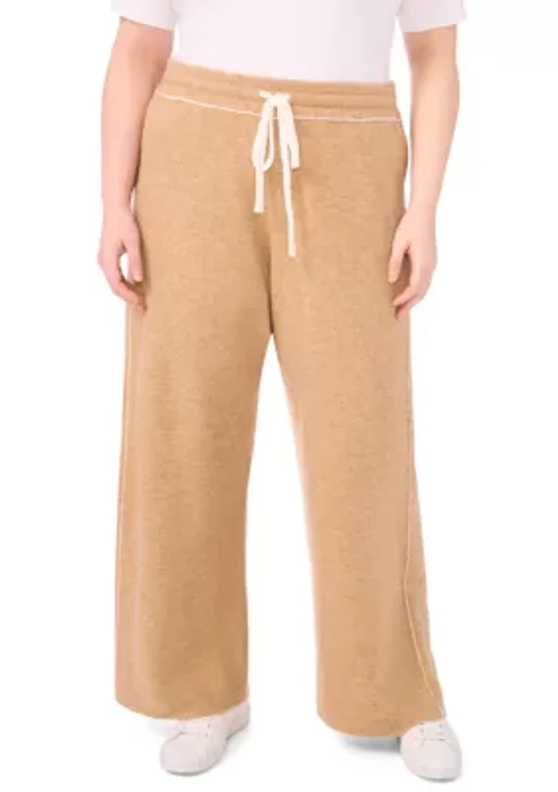 Plus Wide Leg Sweater Pants