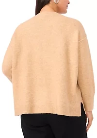 Plus Crew Neck Bow Sweater
