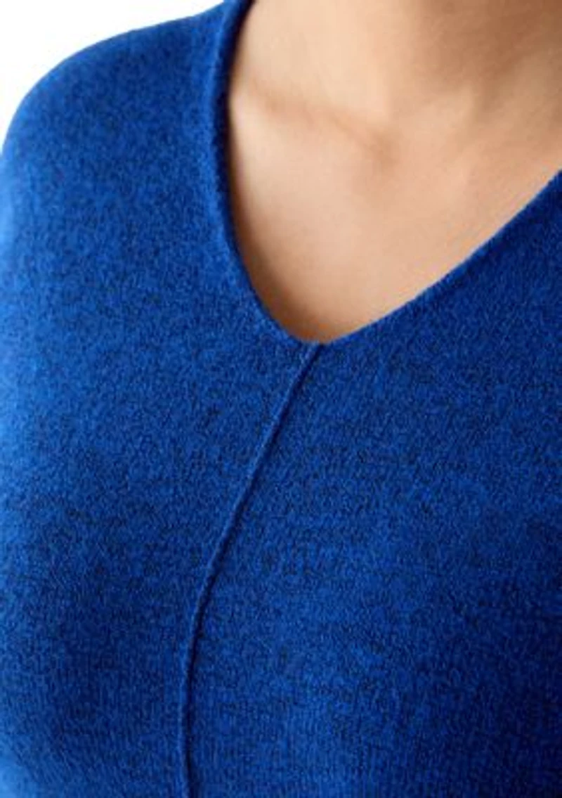 Plus Drop Shoulder Sweater with Exposed Seam