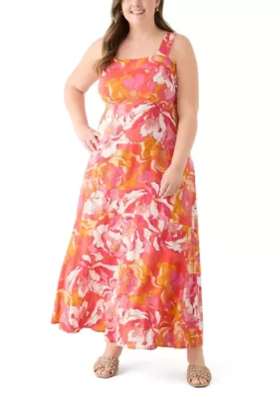 Plus Four Tier Maxi Dress