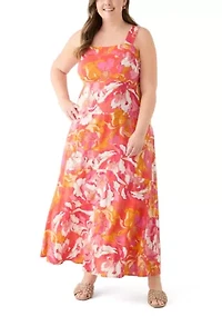 Plus Four Tier Maxi Dress
