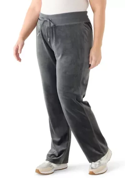 Plus Velour Pants