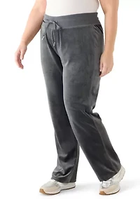 Plus Velour Pants