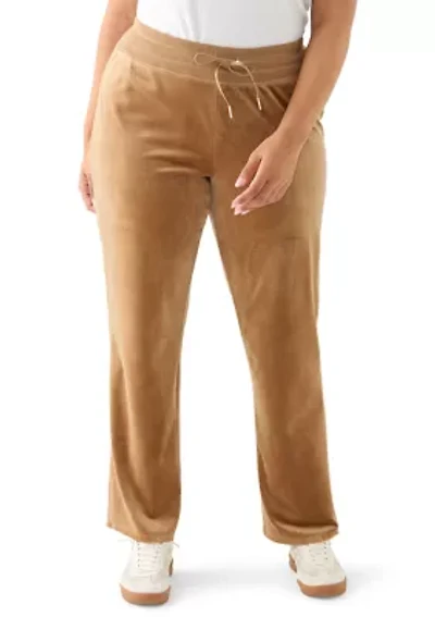 Plus Velour Pants