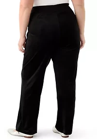 Plus Velour Pants