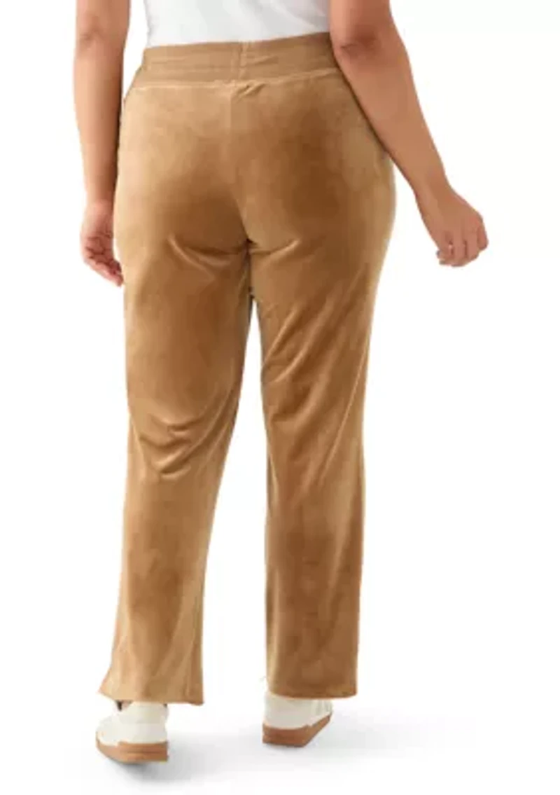 Plus Velour Pants