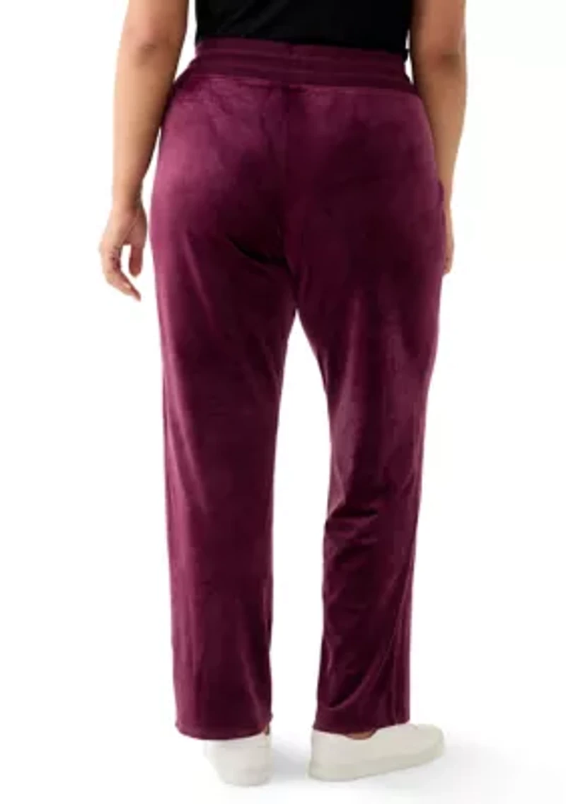 Plus Velour Pants