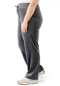 Plus Velour Pants