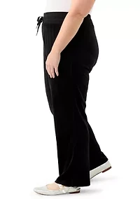 Plus Velour Pants