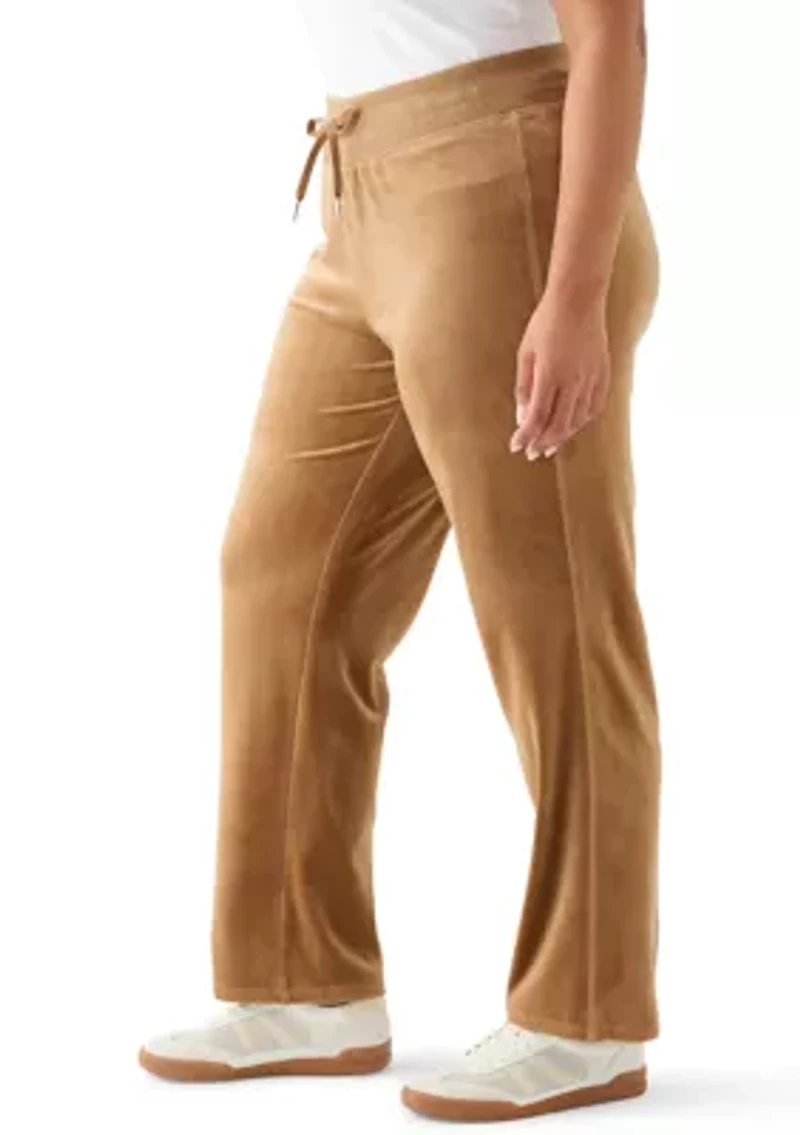 Plus Velour Pants