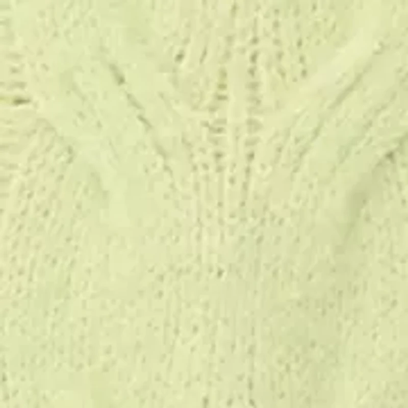 Plus V-Neck Cable Knit Sweater