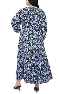 Plus Printed Shirtdress