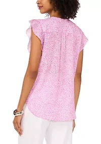 Petite V-Neck Blouse