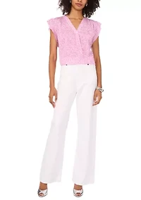 Petite V-Neck Blouse
