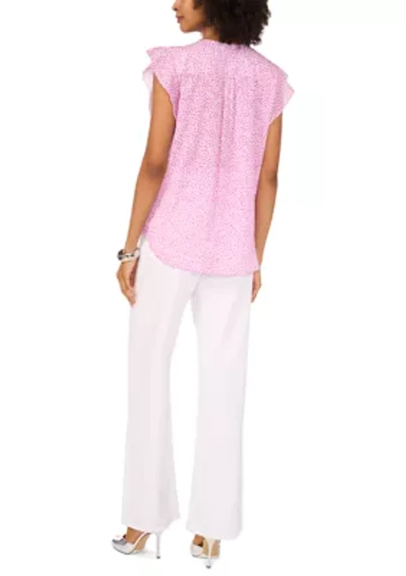 Petite V-Neck Blouse