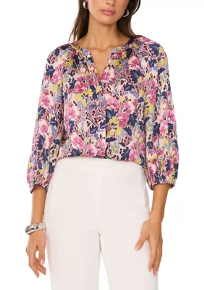 Petite Floral Blouse