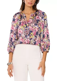 Petite Floral Blouse