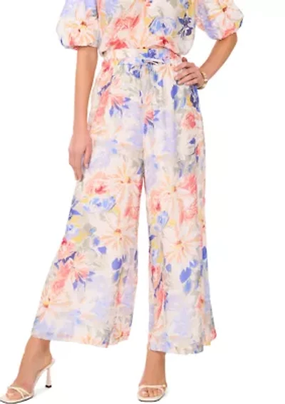 Petite Pull On Pants with Angled Hem