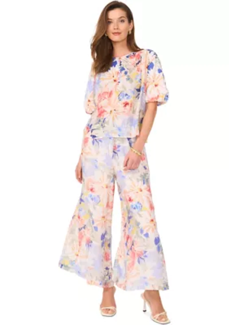Petite Pull On Pants with Angled Hem