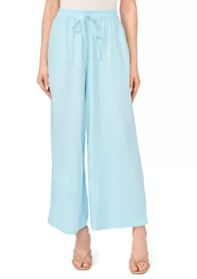 Petite Wide Leg Tencel Pants