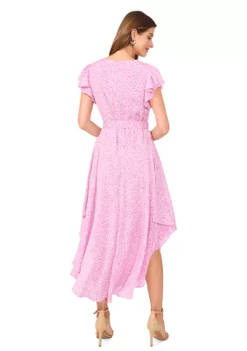 Petite V-Neck Button Down Maxi Dress