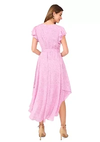 Petite V-Neck Button Down Maxi Dress