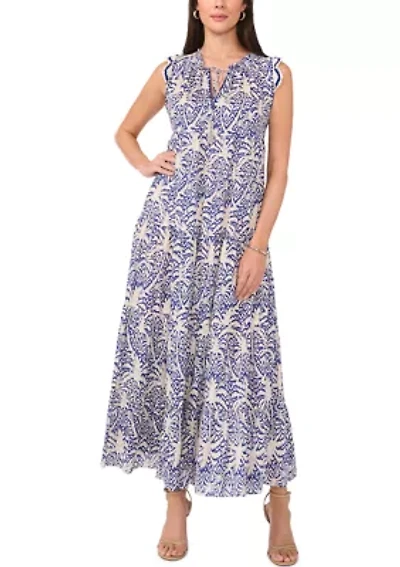 Petite Sleeveless Tiered Maxi Dress