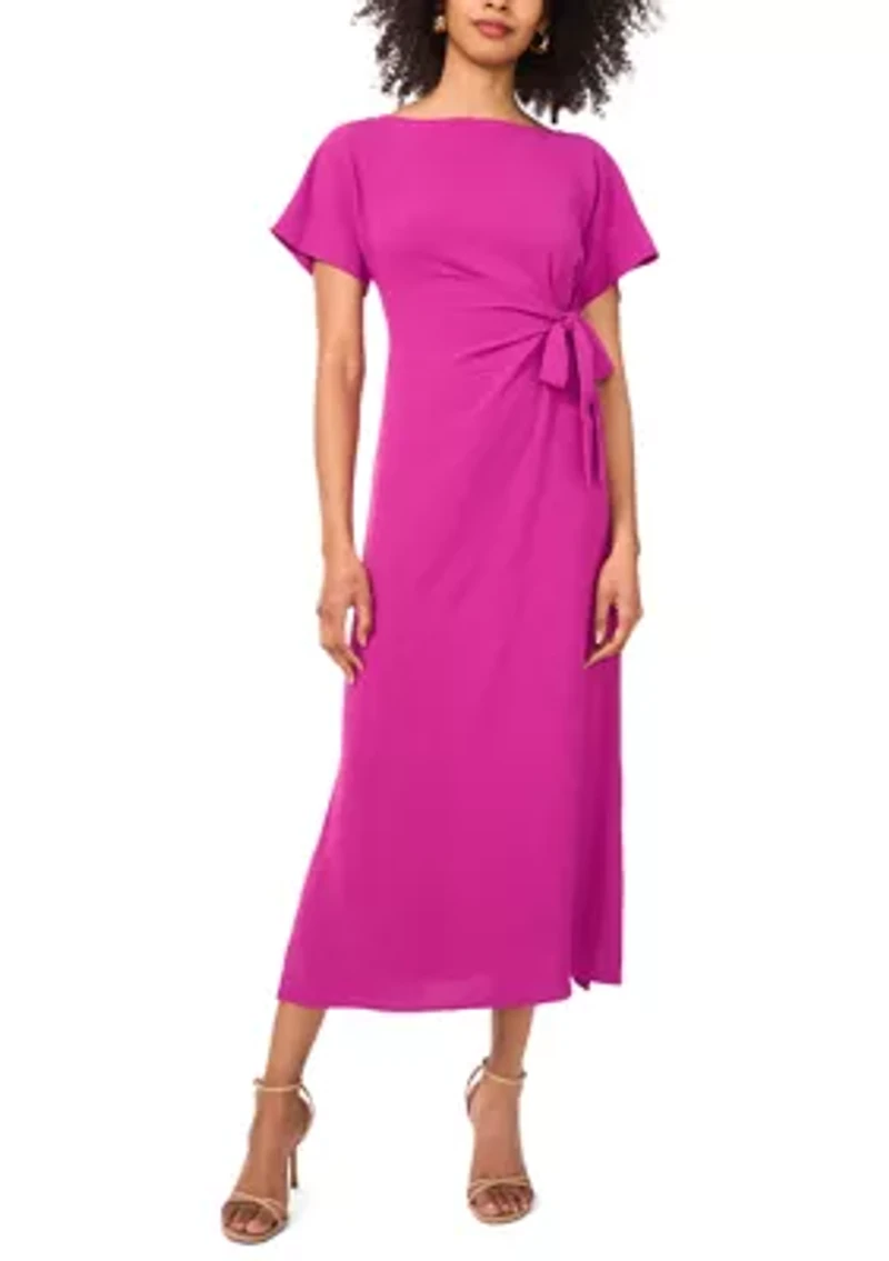 Petite Dolman Sleeve Midi Dress