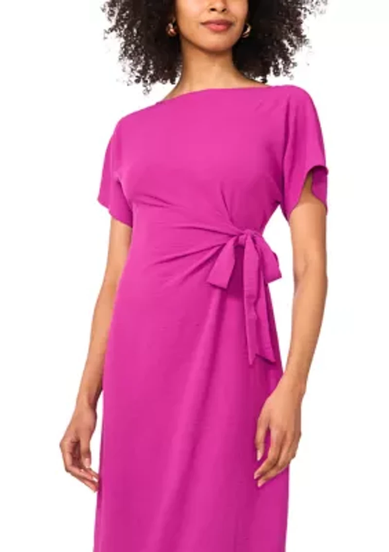 Petite Dolman Sleeve Midi Dress