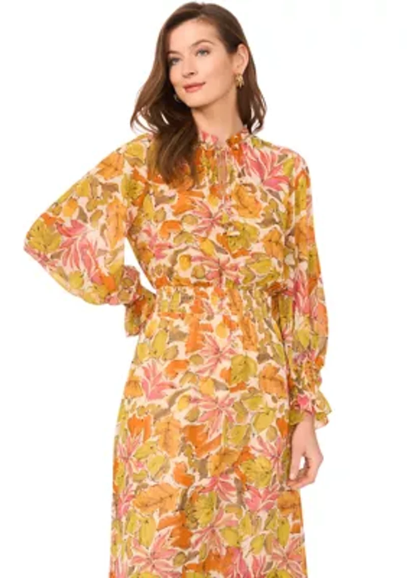 Petite Printed Maxi Dress