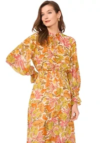 Petite Printed Maxi Dress