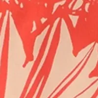 Petite Printed Layered Sleeve Blouse