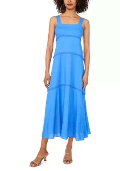 Petite Ric Rac Tiered Maxi Dress