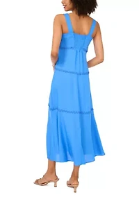 Petite Ric Rac Tiered Maxi Dress