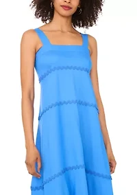 Petite Ric Rac Tiered Maxi Dress