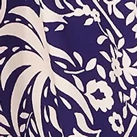 Petite Sleeveless Printed Midi Dress