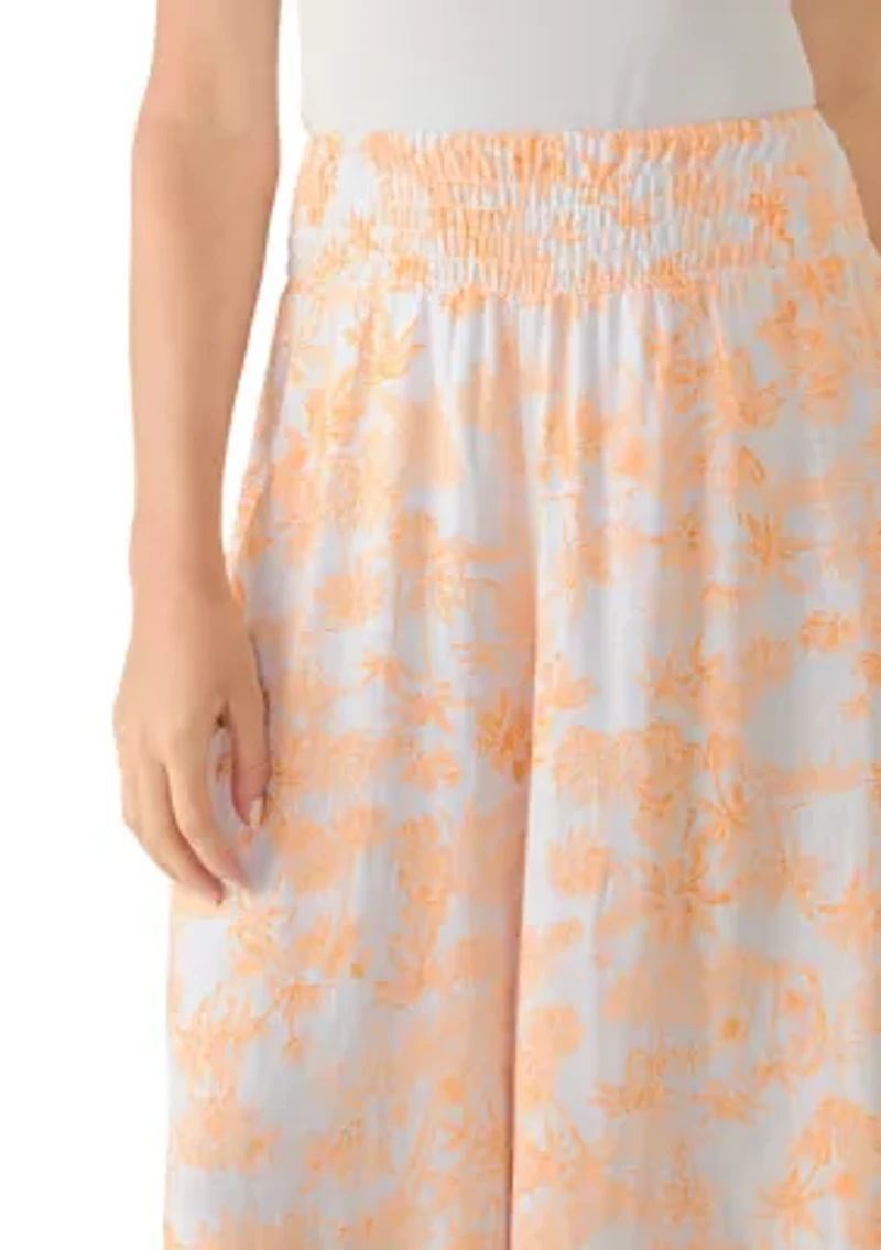 Petite Full Wide Leg Pants