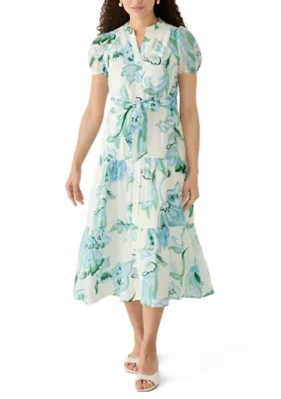 Petite Fashion Floral Printed Shirt