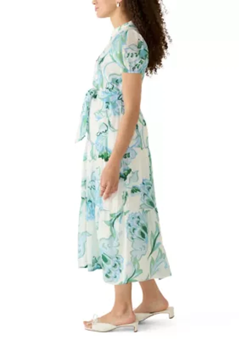 Petite Fashion Floral Printed Shirt