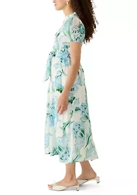 Petite Fashion Floral Printed Shirt