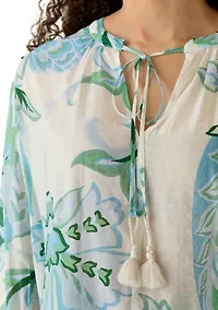 Petite Printed Blouse