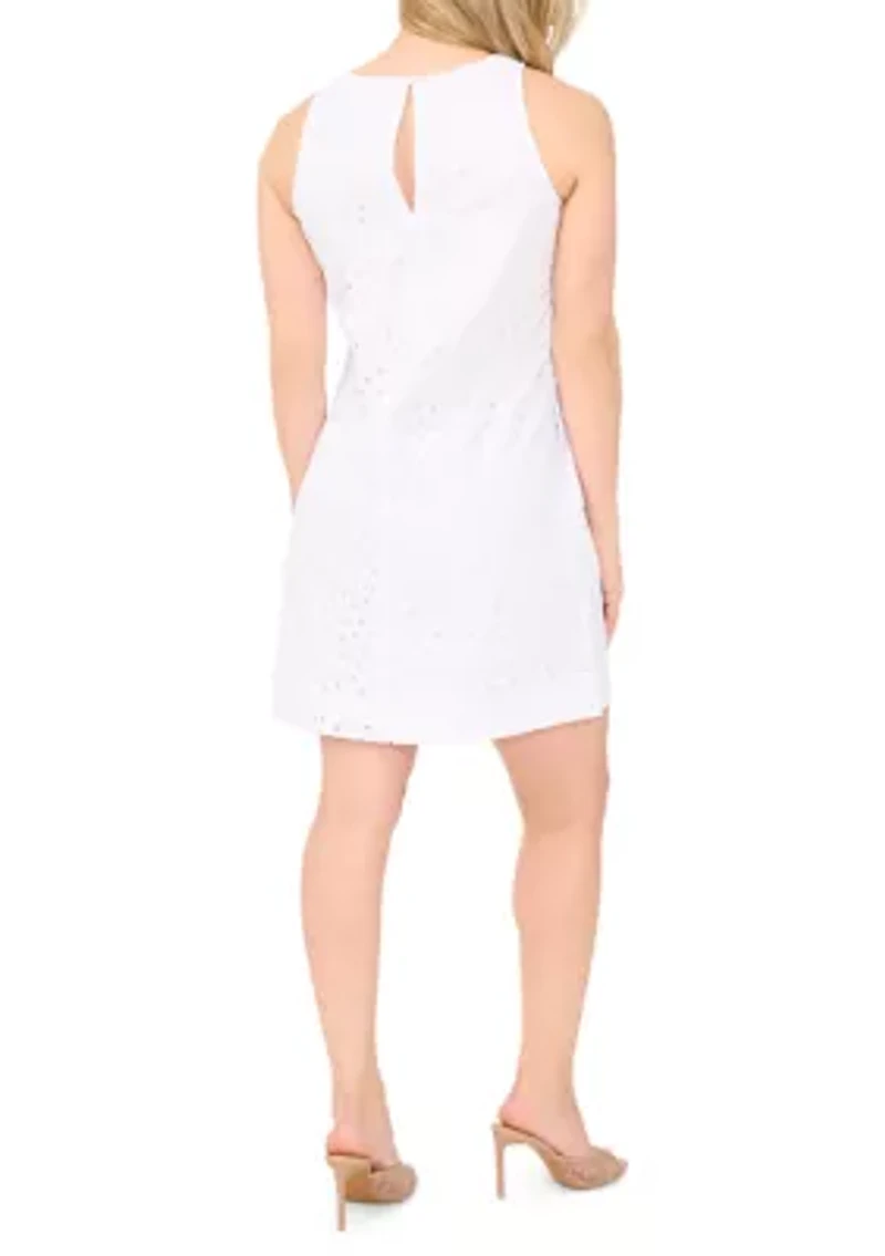 Petite Eyelet Mini Dress