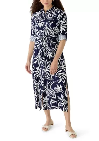 Petite Challis Midi Dress