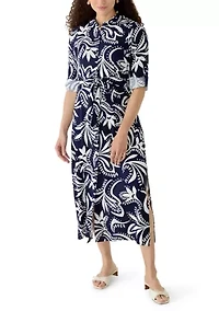 Petite Challis Midi Dress