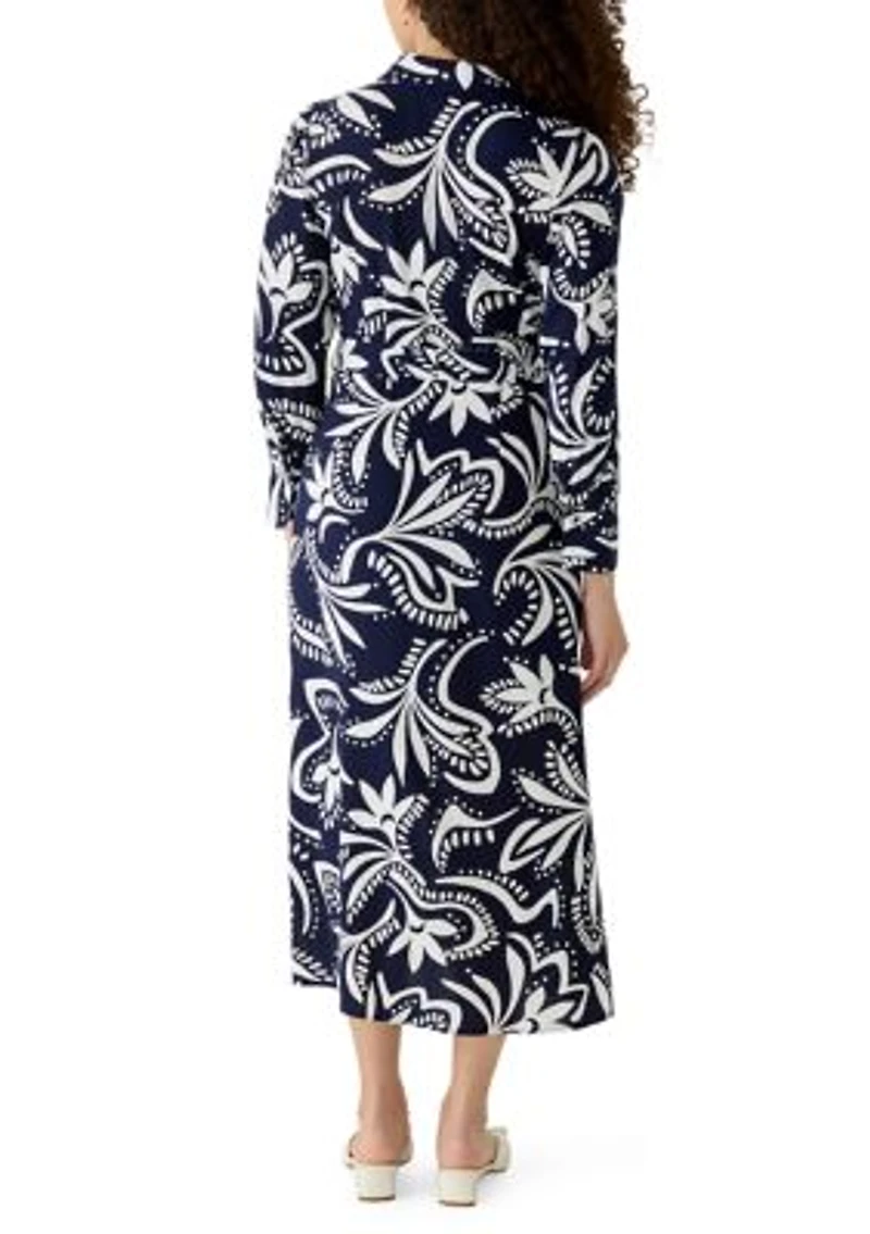 Petite Challis Midi Dress